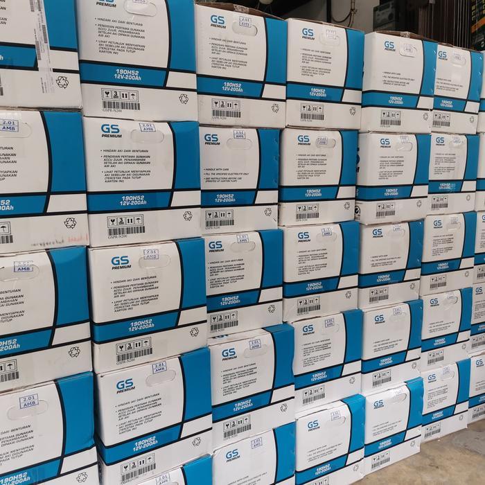 Accu Gs Astra N200 12V 200Ah Battery Genset Kapal Truck + Air Zuur