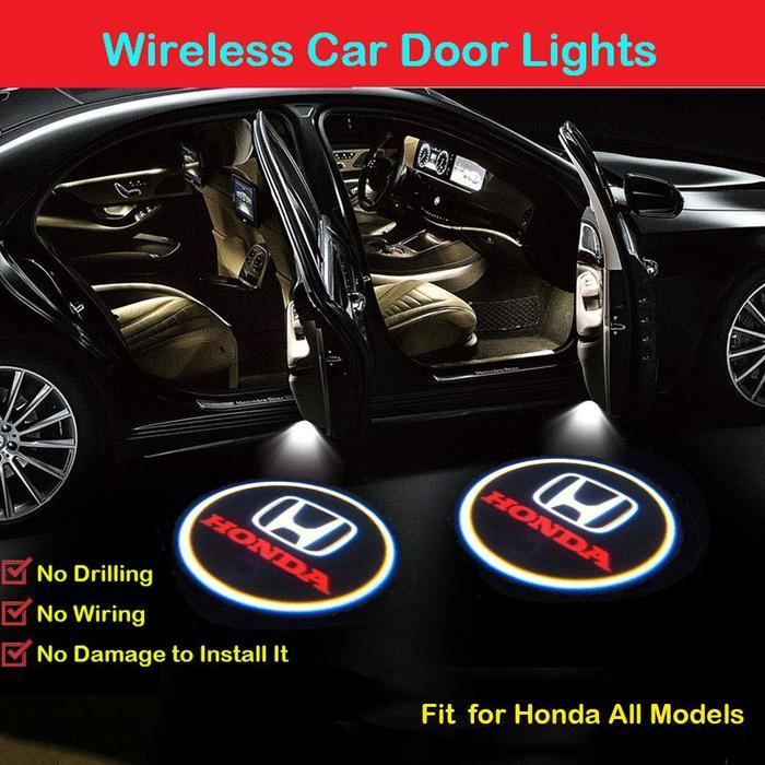 LAMPU PINTU MOBIL TERBUKA OTOMATIS LOGO LED MENYALA ISI 2PCS VARIASI CAR MS