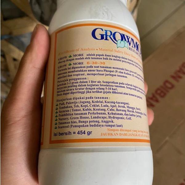 Mantabetul Pupuk Growmore 6 30 30 Isi 454Gram Pupuk Bunga Dan Buah