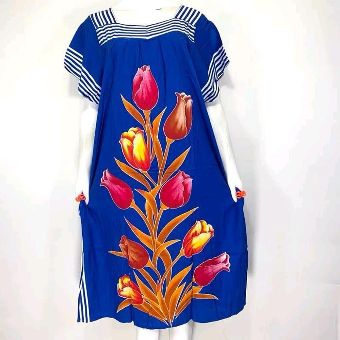 Santaibju- Daster Sikak Hengky Ld 120 Motif Bunga Tulip