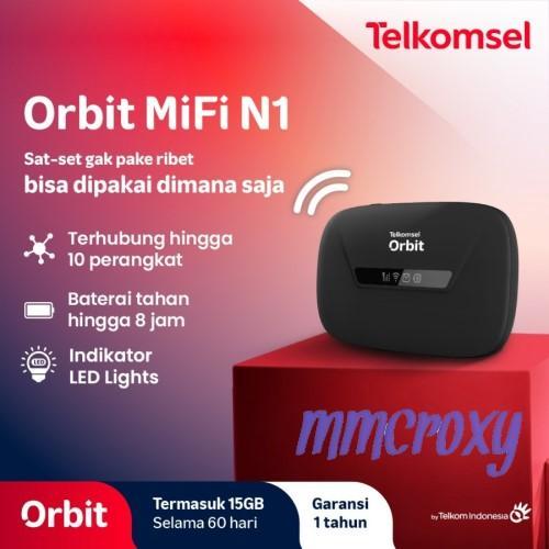 Kemaslgsg- Telkomsel Orbit Mifi N1 Mini Portable Modem Wifi 4G Lte Hkm M21