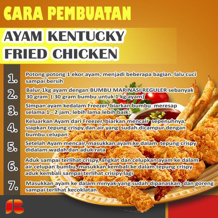 p48c- Resep Lengkap Fried Chicken Siap Pakai (Tepung Crispy, Marinasi, Air Celup)