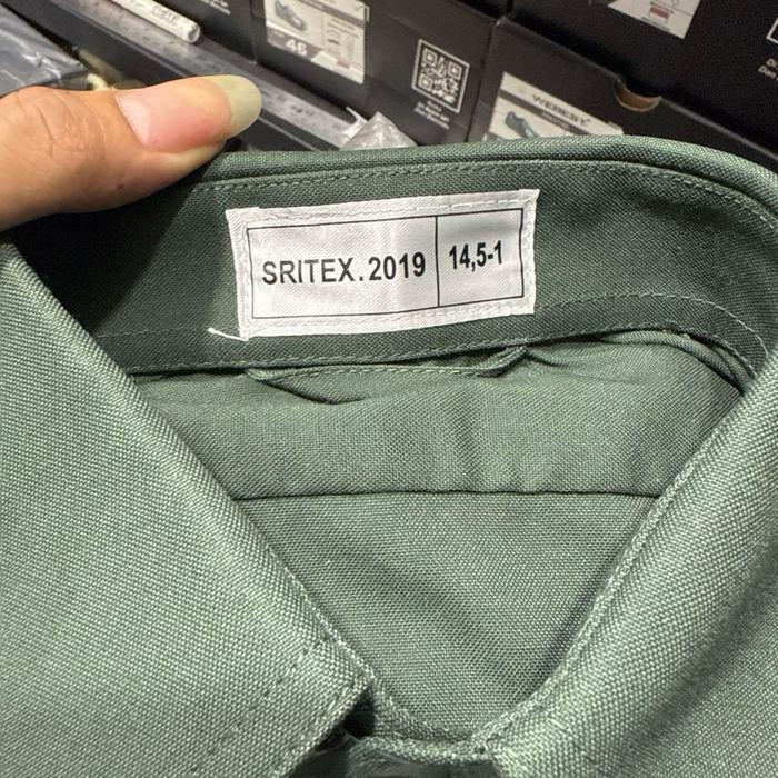 Baju Pdh Tni Ad Setelan Komplit Jatah Asli Tni / Baju Pdh Pendek Pria + Celana Panjang Bahan Katun