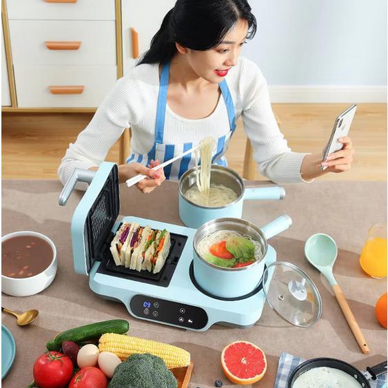 Mesin Kompor Listrik Breakfast Machine Sandwich Maker Toaster Electric Cooker