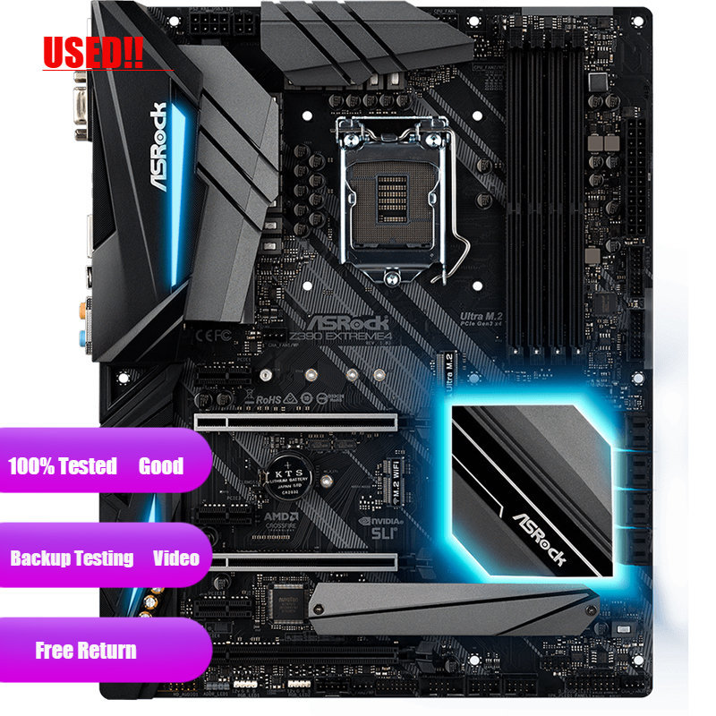 ASRock Z390 Extreme4 Original Desktop 1151 Motherboard Z390 Socket LGA1151 DDR4 SATA3 USB3.0 M.2