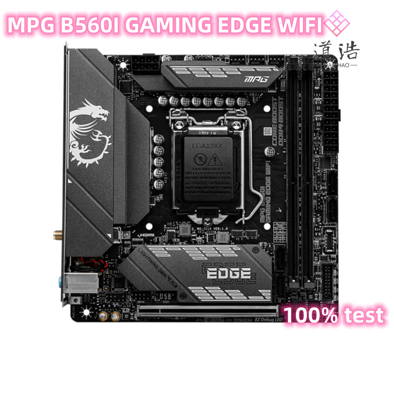 For MPG B560I GAMING EDGE WIFI Motherboard 64GB M.2 LGA 1200 DDR4 Mini-ITX B560 Mainboard 100% Teste