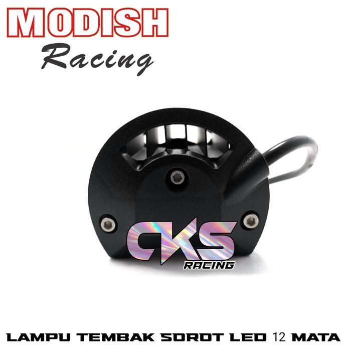 LAMPU TEMBAK SOROT LED 18 MATA CR7 3 SUSUN LED TOURING MOTOR MOBIL