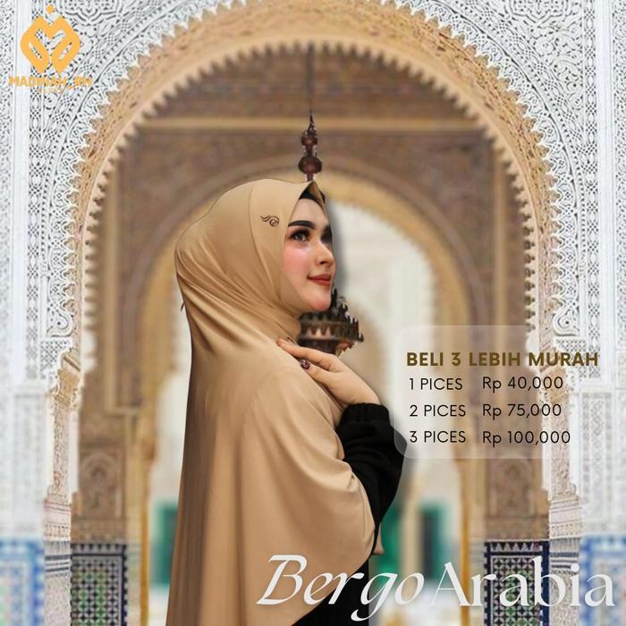 Bergo Arabian Dagu (Hijab Instan Antem)