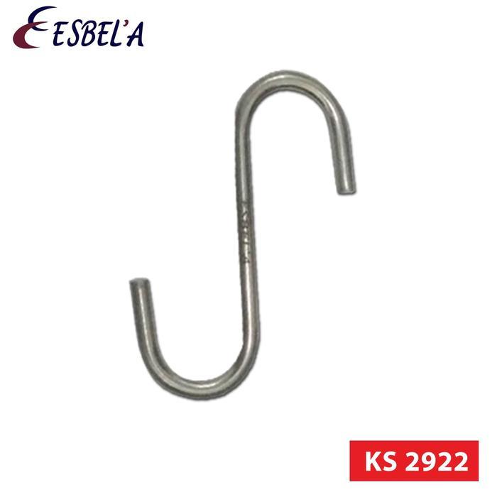 81tq- Kitchen Shelves S-Hook/Gantungan Stainless Steel Besar (Ks 2922)