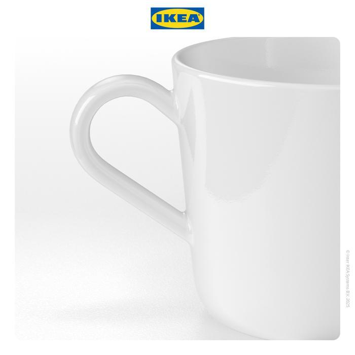 MuraHTerjamin- Ikea 365+ Gelas Mug Putih 24Cl Kitchenware