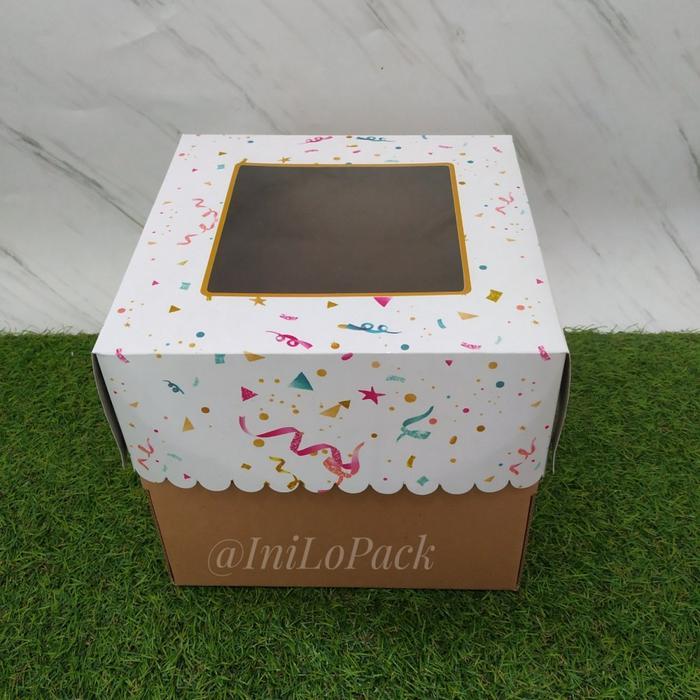 PasTrY- [5Pcs] Dus Tart Party X22X20 / Box Kue 22 Cm / Dus Tart 22 Cm