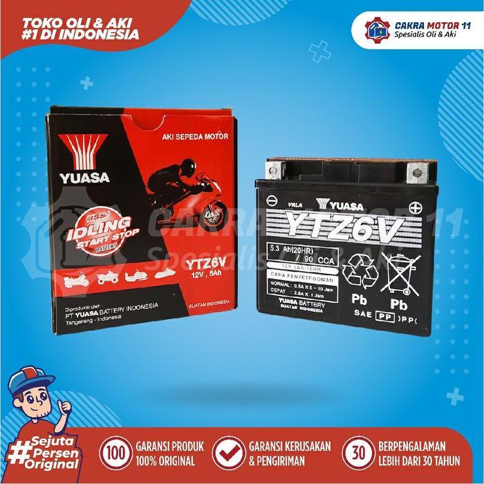 Aki Honda Pcx Yuasa Motor Ytz 6 V Lokal