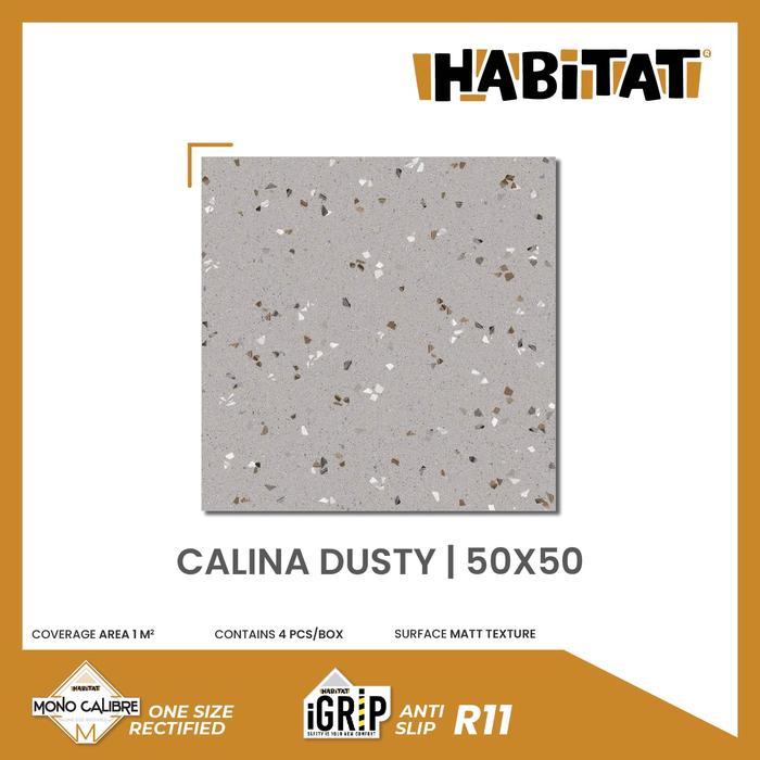1e0e- Habitat Calina Dusty 50X50 Keramik Lantai Kamar Mandi