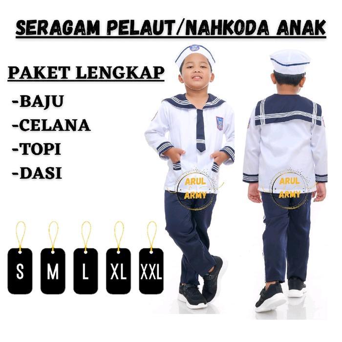 COD BAJU SERAGAM PELAUT ANAK TK PAUD POPAYE ANAK NAHKODA ANAK KOSTUM KARNAVAL PROFESI ANAK 17