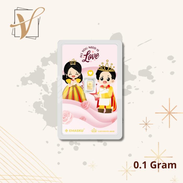 Logam Mulia Emasku By Hartadinata Abadi Love - 0.1 Gram