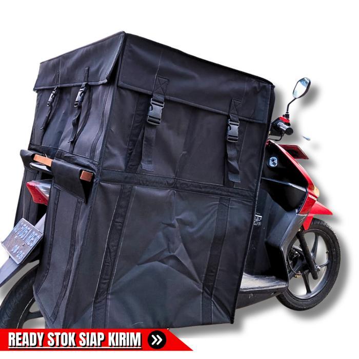 OBROK SUPER JUMBO TAS KURIR MOTOR OBROK TINGKAT AWET 100% ANTI AIR BAHAN KANVAS TEBAL