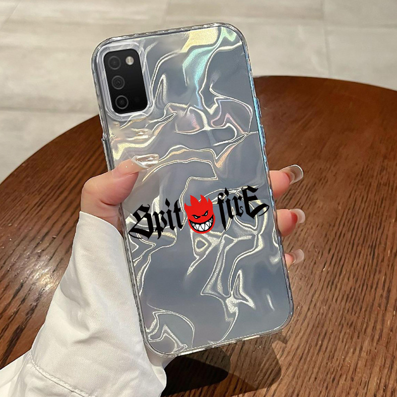 Casing Hp Samsung Galaxy A03s A02s M02s F02s Case Casing Pola bola api HP Kasing Transparan Kasus pr