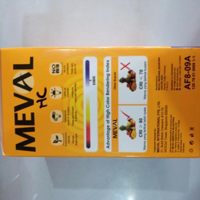 Motion Sensor Meval 9 Watt/Lampu Led Sensor Gerak Meval 9 Watt