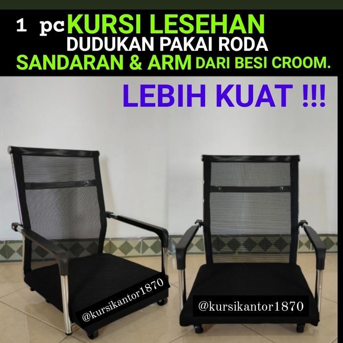 Kursi Lesehan Roda + Sandaran + Tangan (Armrest) + Dudukan