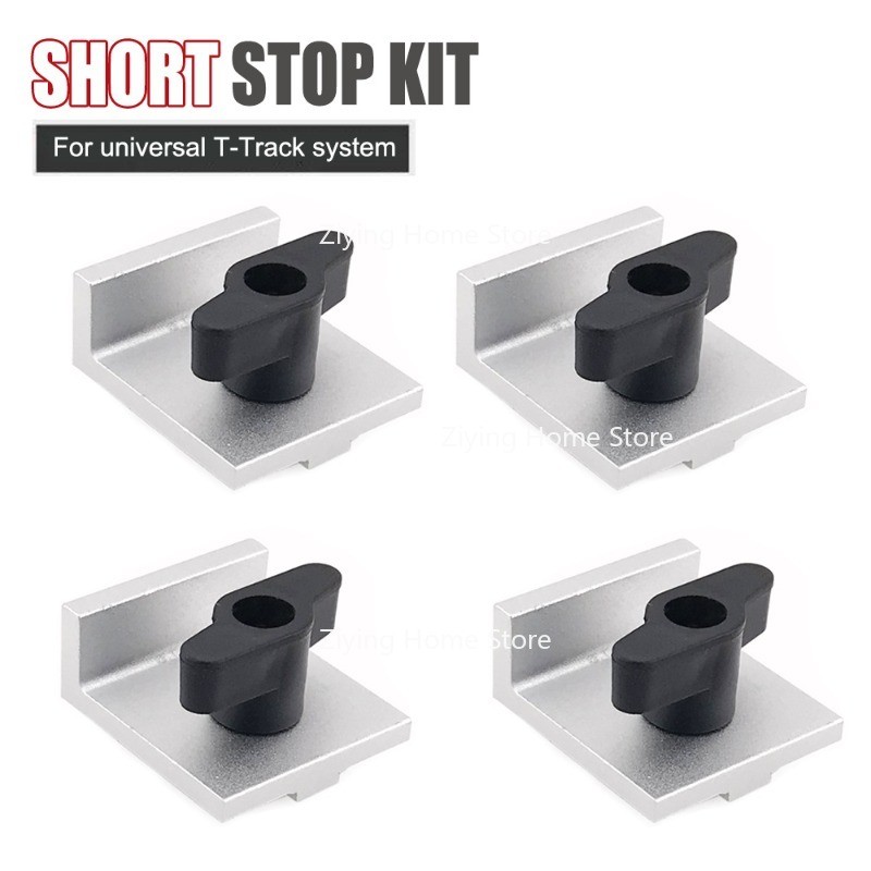 4 Pack Woodworking Tool Accessories Set T Track Stop Block