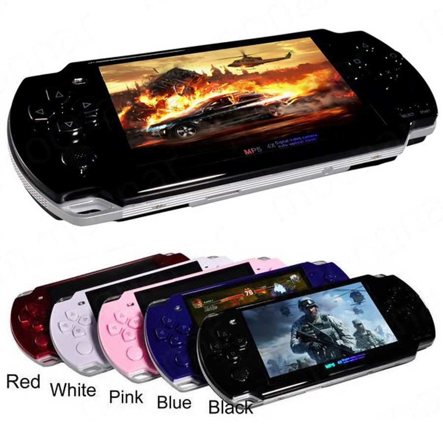HOT Built-in 5000 games Support AV Out 4.3 Inch PMP Handheld Game Player MP3 MP4 MP5 Player Video