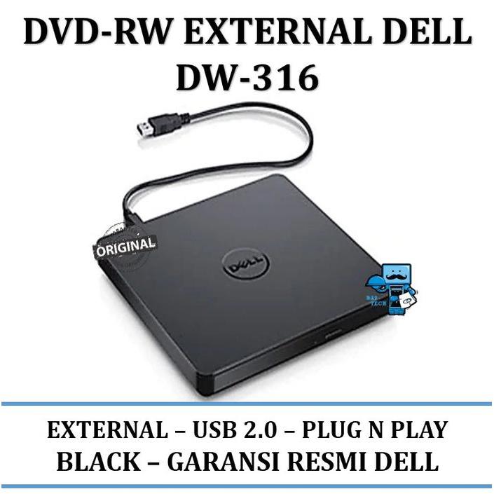 Dell External USB Slim DVD-RW DW316 / DW-316 - Original Product