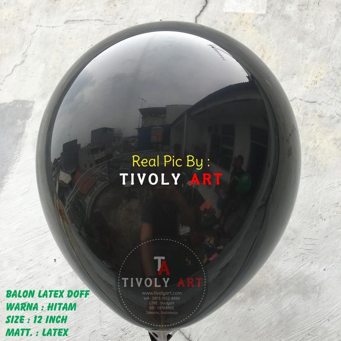 6vfh- Balon Latex Doff Hitam / Balon Doff Hitam / Balon Latex Hitam