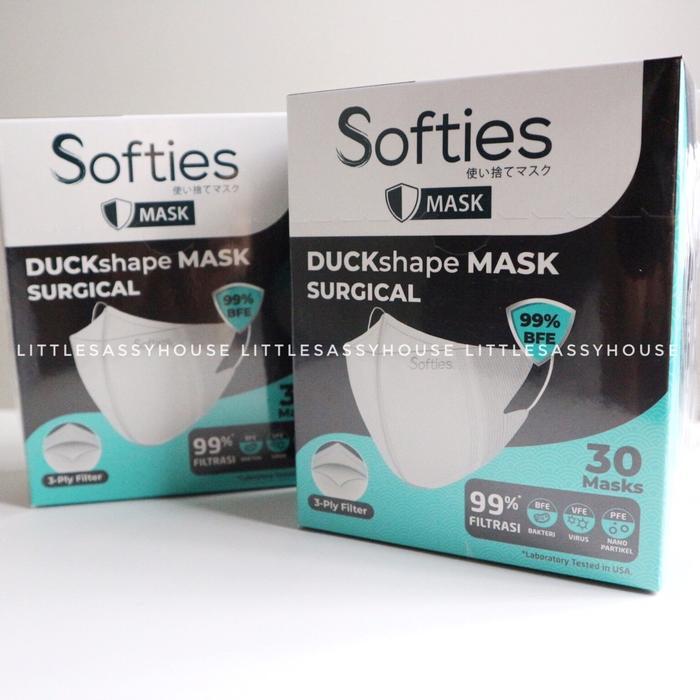MASKER SOFTIES DUCKSHAPE SURGICAL BOX - MASKER DUCKBILL - LITTLESASSYHOUSE
