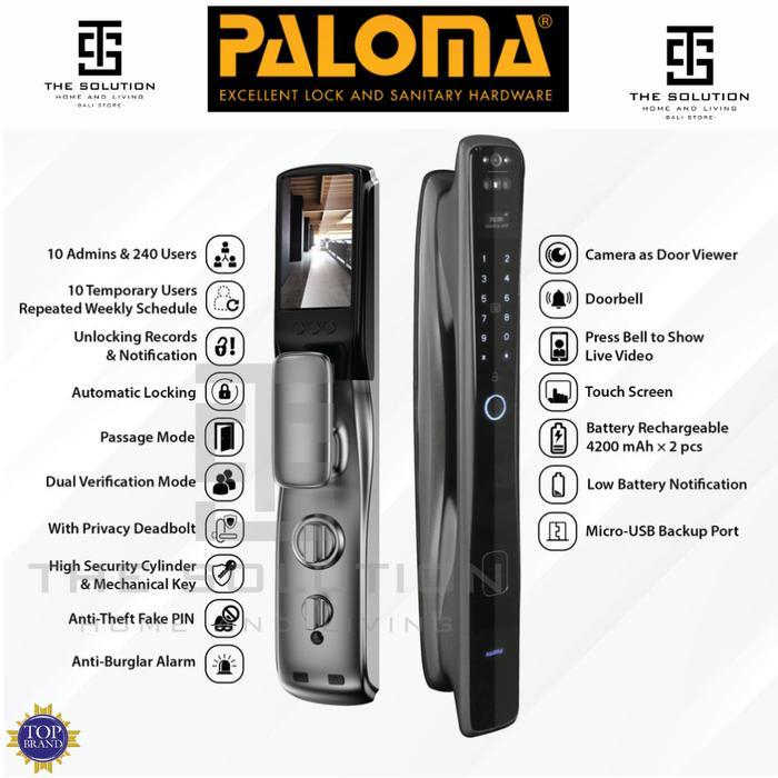 Digital Lock PALOMA DLP 6001 Smart Lock Kunci Pintu Digital Smart Door Lock Rumah Pintar Smart Home