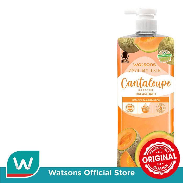 qm4z- Watsons Cantaloupe Scented Cream Bath 1000Ml
