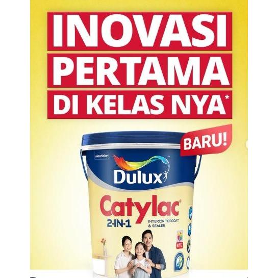 TERLARIS CAT TEMBOK INTERIOR DULUX CATYLAC2 IN1 INTERIOR 5KG 1 READY