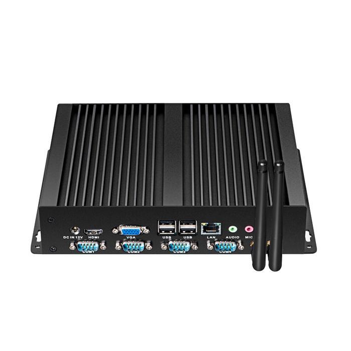 Bebepc Industrial Fanless Mini Computer 4 Com Intel Core I5-3317U Windows Xp/10 Mini Pc 4*Rs232 Wifi