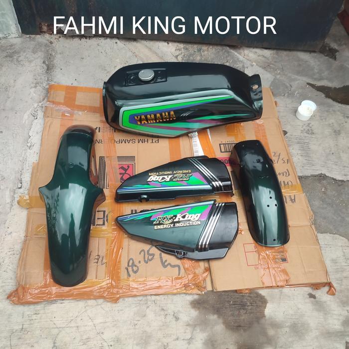 BAJU BODY TANGKI RX KING HIJAU BOTOL 1997/1998 GRES BARU KOMPLIT