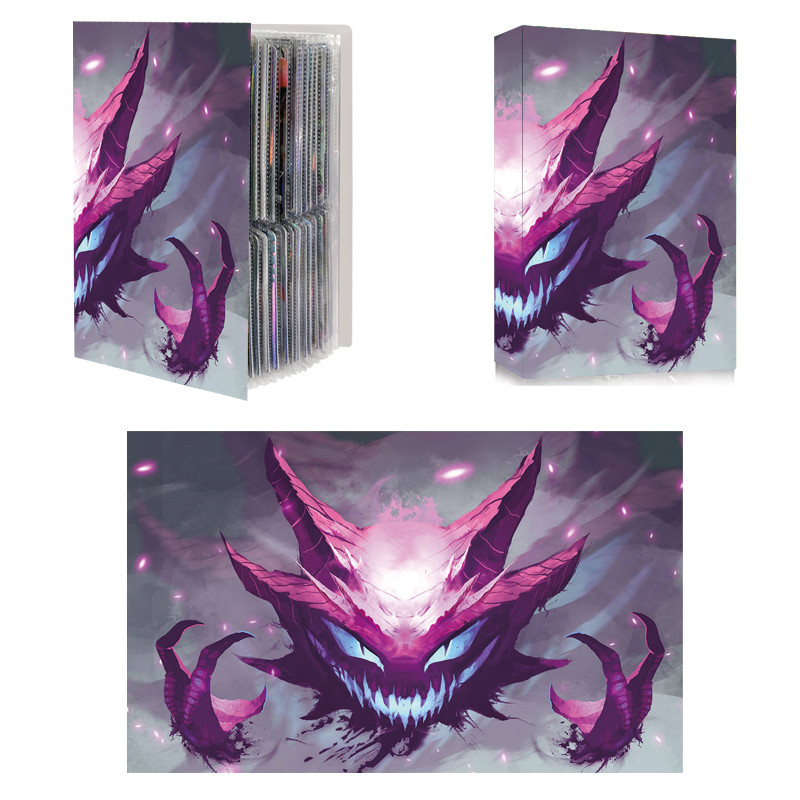 240PCS Pokemon Gengar Pikachu Bulbasaur Mewtwo Card Album Map Letter Folder Binder Notebook  VMAX Ga