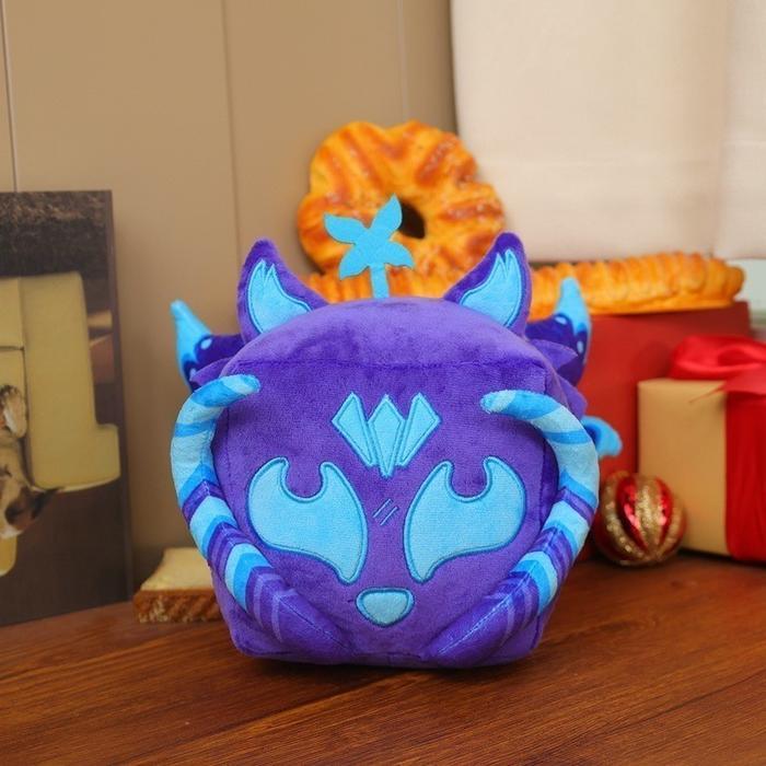 ReadyBlox Fruits Anime Game Plush Toy Fruit Leopard Pattern Box Plush Toy Soft Stuffed Fruits Toy