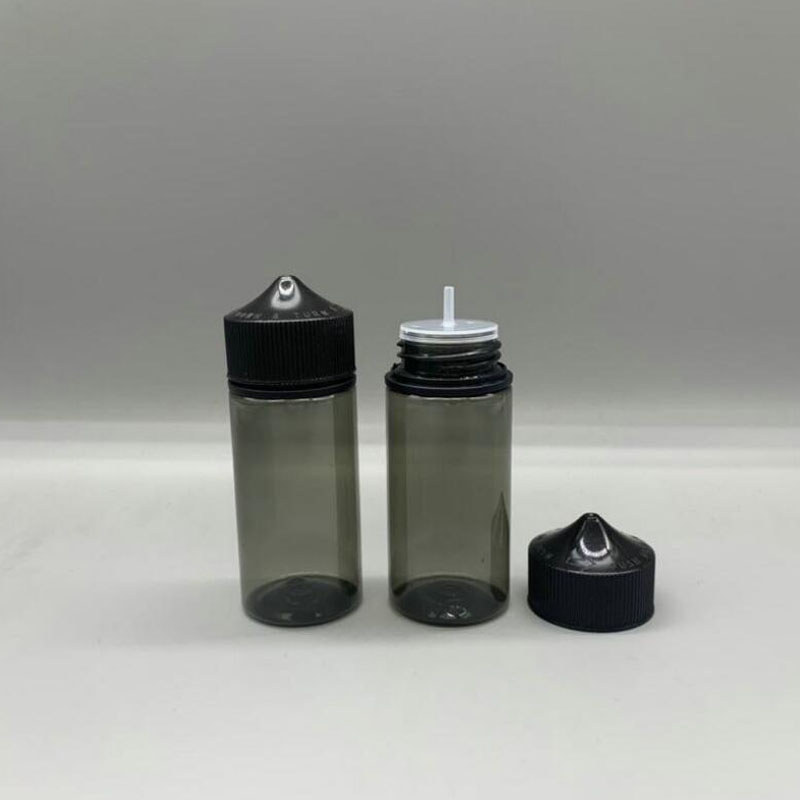 New 5pcs 30ml/60ml/100ml/120ml PET Plastic Empty Dropper E Liquid Eye Black Water Bottles Long Tip C