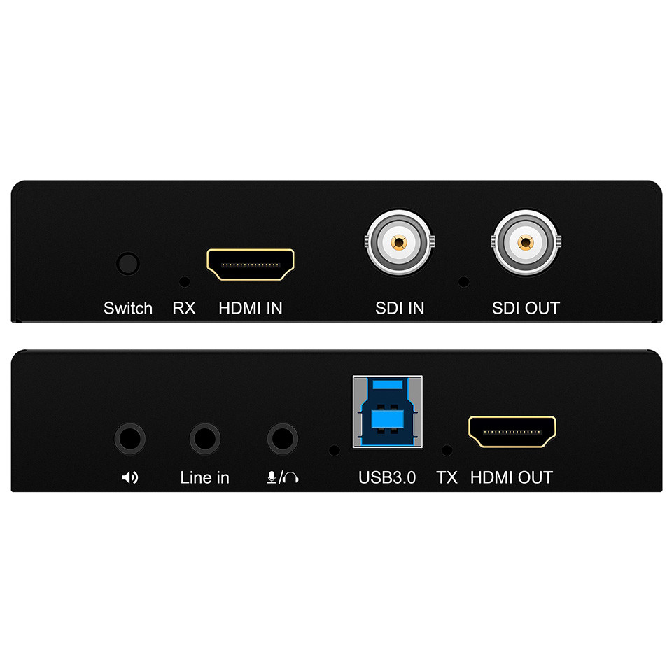 HDMI SDI TO USB Capture Card USB3.0 1080P60fps SDI TO HDMI Converter SDI Out&Audio Mixing,SDI2HDMI,S