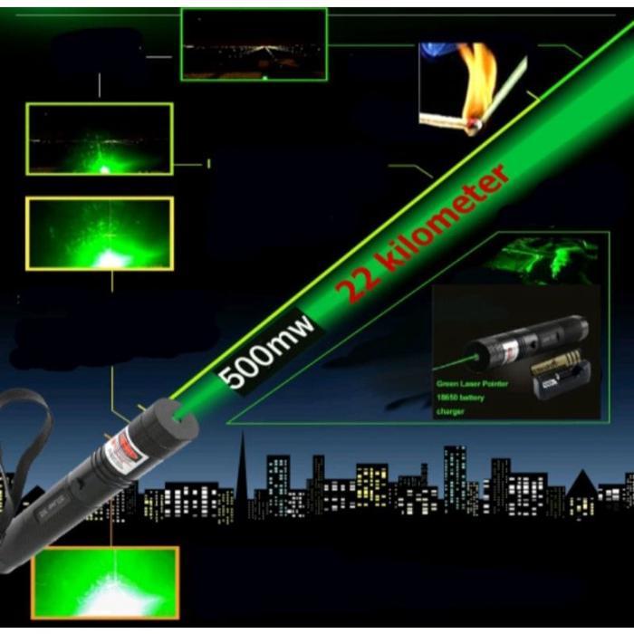 Green Laser Pointer / Laser Hijau Jarak Jauh