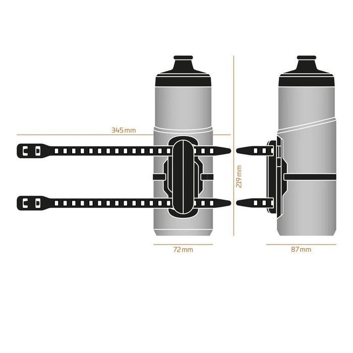 Botol Minum Sepeda - Fidlock Twist Bottle 600 + Uni Base - Black