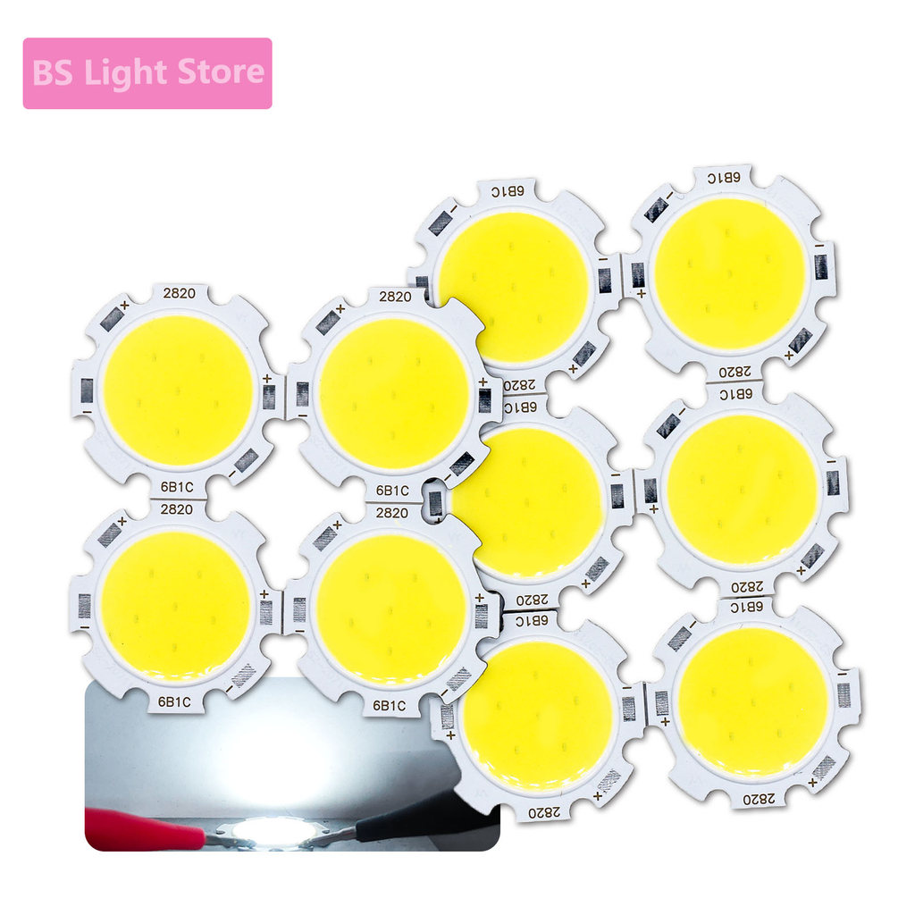 10PCS LED COB Bulbs 900mA 2820 3W 3V LED Light Source Chip Lights Spotlight Tube Lights DIY Bulbs
