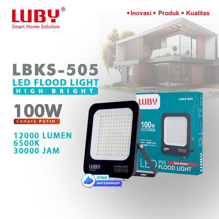 LUBY LAMPU SOROT LUBY 100W LBKS-505 / LAMPU LED SOROT 100WATT LUBY LBKS505