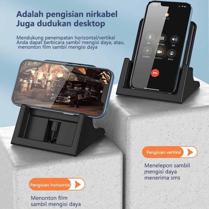 NETPAC CHARGER WIRELESS FAST CHARGING 15W QI FAST CHARGER DESKSTOP STAND DOCK FOR SAMSUNG XIAOMI