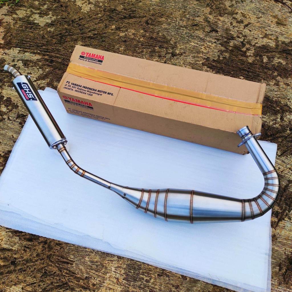 Knalpot GHS RX King Kolong PDK Repsol Stainless Power Super Ngisi
