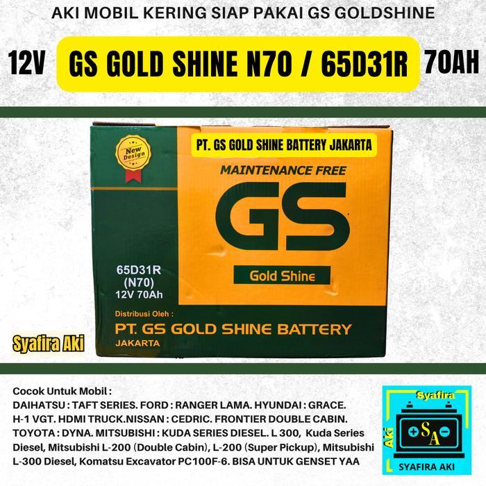 GS MF (AKI KERING) N70 / 65D31R 12V 70Ah Aki Mobil