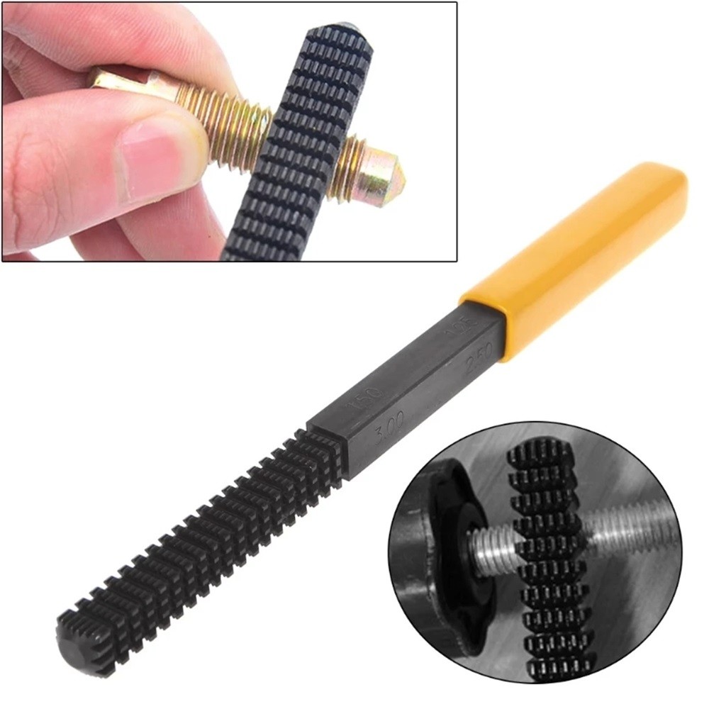 Thread Repair File Metric Thread Restoration Repair File Cleans Damaged Threads 0.75-3 mm Pitch