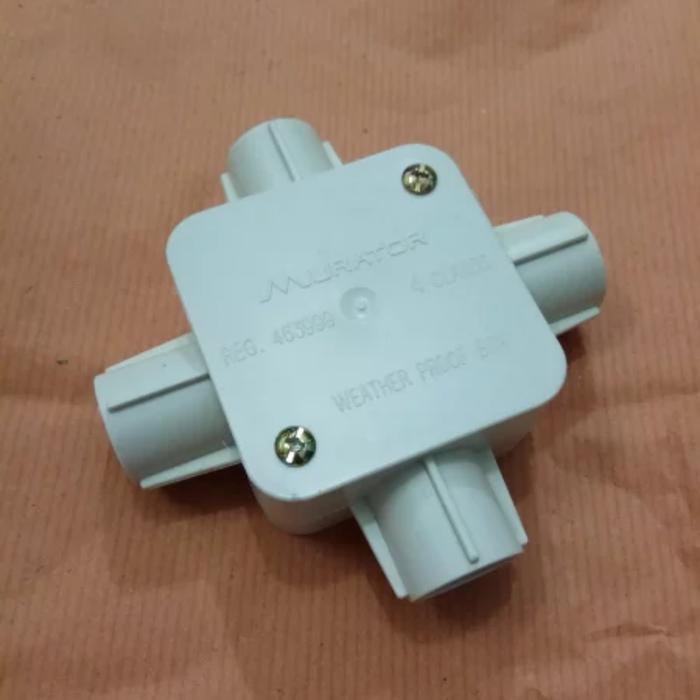 New T dus Dos Doos Sambungan Cabang 4 empat Kabel Listrik Rumah Pabrik PLN