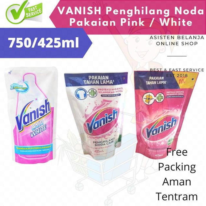Vanish Cair 425 750 ml Pink White Refill Penghilang Noda Pakaian Refil