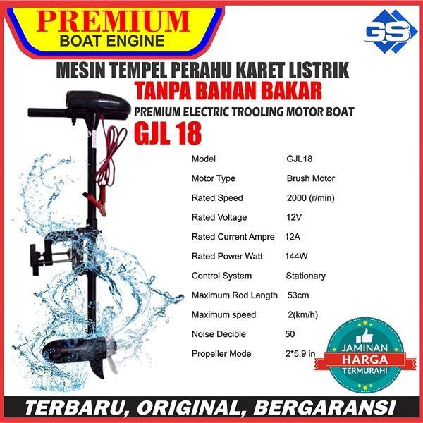 Mesin Tempel Elektrik / Mesin Tempel Perahu / Electric Outboard Motor - GJL 18