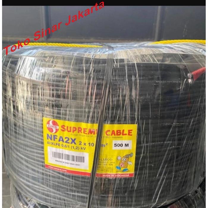 Kabel Twisted Twist Tuis NFA2X 2x10mm SUPREME METERAN Kabel Listrik PLN Kabel SR TIC 2 x 10 mm Kabel