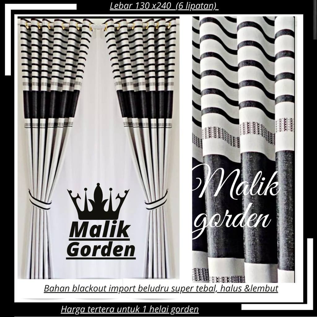gorden jendela dan pintu minimalis hordeng zebra hitam putih gorden import gorden blackout